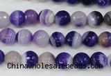 CAG4511 15.5 inches 8mm faceted round agate beads wholesale