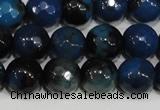 CAG4632 15.5 inches 6mm faceted round fire crackle agate beads