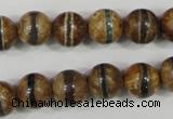 CAG4742 15 inches 10mm round tibetan agate beads wholesale