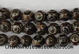 CAG4746 15 inches 8mm round tibetan agate beads wholesale