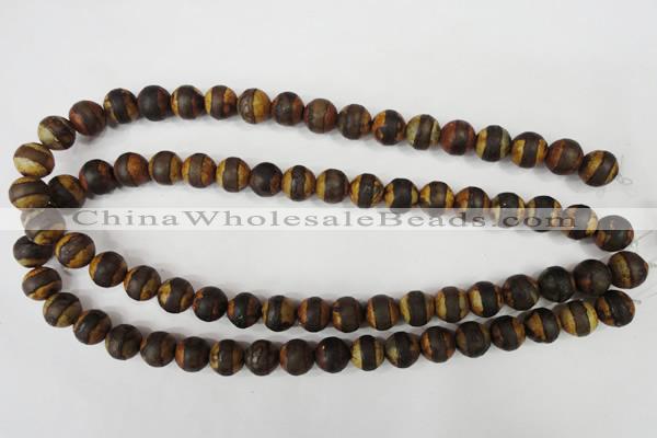 CAG4758 15 inches 10mm round tibetan agate beads wholesale