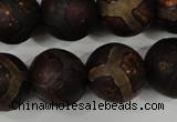 CAG4768 15 inches 16mm round tibetan agate beads wholesale