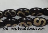 CAG5081 15.5 inches 8*12mm drum tibetan agate beads wholesale