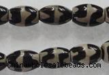 CAG5086 15.5 inches 8*12mm drum tibetan agate beads wholesale