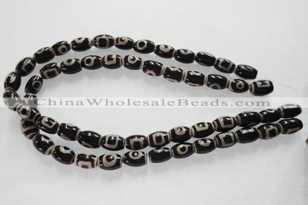 CAG5089 15.5 inches 8*12mm drum tibetan agate beads wholesale