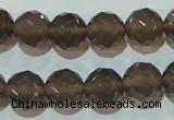 CAG5249 15.5 inches 12mm faceted round Brazilian grey agate beads