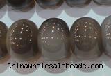 CAG5254 15.5 inches 15*20mm rondelle Brazilian grey agate beads