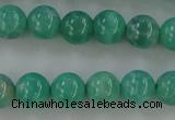 CAG5301 15.5 inches 6mm round peafowl agate gemstone beads