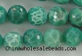 CAG5310 15.5 inches 6mm faceted round peafowl agate gemstone beads
