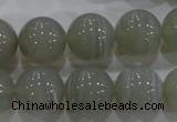 CAG5325 15.5 inches 16mm round grey line agate beads wholesale