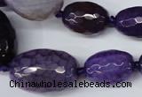 CAG5405 10*14mm – 20*30mm faceted drum dragon veins agate beads