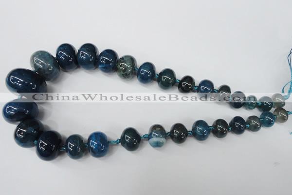 CAG5425 8*12mm – 20*30mm rondelle dragon veins agate beads