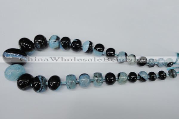 CAG5441 7*11mm – 20*30mm rondelle agate druzy geode agate beads