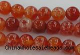 CAG5561 15.5 inches 6mm round natural fire agate beads wholesale