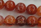 CAG5563 15.5 inches 10mm round natural fire agate beads wholesale