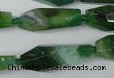 CAG5573 15 inches 15*25mm - 15*45mm faceted nuggets agate beads