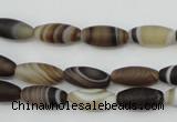 CAG5910 15 inches 5*12mm rice Madagascar agate gemstone beads