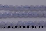 CAG5995 15.5 inches 4mm faceted round blue lace agate beads