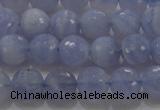 CAG5997 15.5 inches 8mm faceted round blue lace agate beads