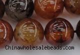 CAG6051 15.5 inches 20mm round dragon veins agate beads