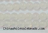 CAG6501 15.5 inches 6mm round Brazilian white agate beads