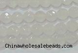 CAG6511 15.5 inches 6mm faceted round Brazilian white agate beads