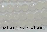 CAG6512 15.5 inches 8mm faceted round Brazilian white agate beads