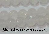 CAG6514 15.5 inches 12mm faceted round Brazilian white agate beads