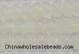 CAG6522 15.5 inches 6*10mm rondelle Brazilian white agate beads