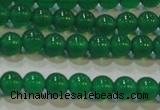 CAG6603 15.5 inches 4mm round green agate gemstone beads