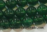 CAG6606 15.5 inches 10mm round green agate gemstone beads