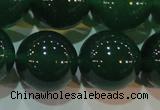 CAG6609 15.5 inches 16mm round green agate gemstone beads