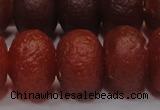 CAG6751 15 inches 12*16mm rondelle red pilates agate beads