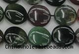 CAG6771 15.5 inches 14mm flat round Indian agate beads wholesale