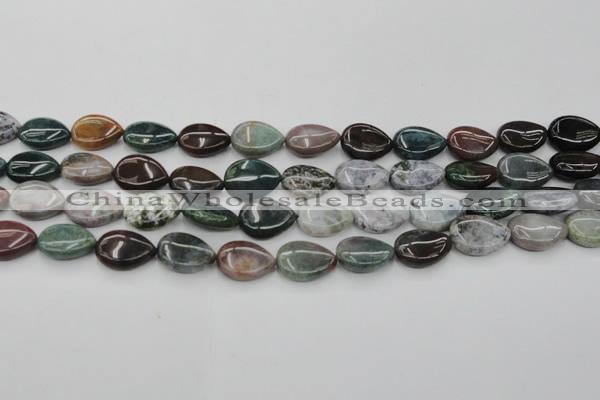 CAG6802 15.5 inches 12*16mm flat teardrop Indian agate beads