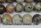 CAG7004 15.5 inches 12mm round ocean agate gemstone beads