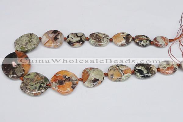 CAG7050 15.5 inches 15*20mm - 30*40mm freeform ocean agate beads