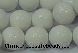 CAG708 15.5 inches 18mm round white agate gemstone beads wholesale