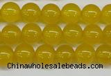 CAG7103 15.5 inches 10mm round yellow agate gemstone beads