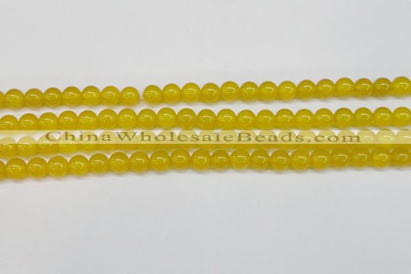 CAG7103 15.5 inches 10mm round yellow agate gemstone beads