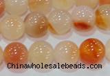 CAG7133 15.5 inches 10mm round red agate gemstone beads