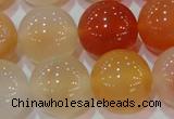 CAG7137 15.5 inches 18mm round red agate gemstone beads