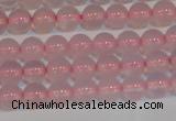 CAG7149 15.5 inches 4mm round pink agate gemstone beads