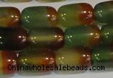 CAG7177 15.5 inches 12*16mm drum rainbow agate gemstone beads