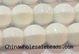 CAG7214 15.5 inches 12*12mm pumpkin white agate gemstone beads