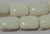 CAG7246 15.5 inches 12*16mm rectangle white agate gemstone beads