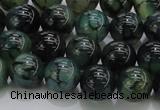 CAG7323 15.5 inches 10mm round dragon veins agate beads wholesale