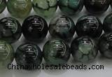 CAG7324 15.5 inches 12mm round dragon veins agate beads wholesale