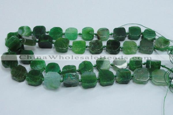 CAG7354 15.5 inches 14*15mm - 16*18mm octagonal dragon veins agate beads