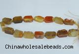 CAG7388 15.5 inches 15*20mm - 18*25mm freeform dragon veins agate beads